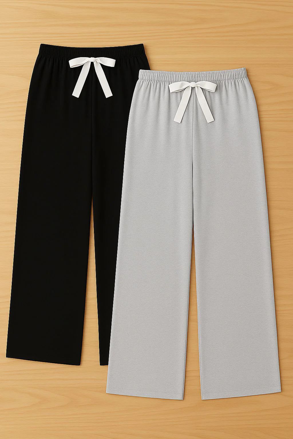 Pack Of 2 Plain PLAZO Pajamas For Ladies (MN-150001)