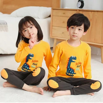 Baby or Baba Yellow and Grey DINO Print Kids Suits (1 Pcs) (RX-38)