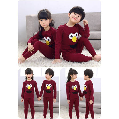 Baby or Baba Maroon Elmo Print Kids Suits (1 Pcs) (RX-37)