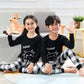 Baby or Baba Black and White Cow with Check Style Pajama Kids Suits (1 Pcs) (KO-KNS-233)